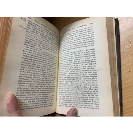 RARE* 1845 "THEOLOGICAL WORKS OF WILLIAM BEVERIDGE" VOL 5 ANTIQUE BOOK (P5)