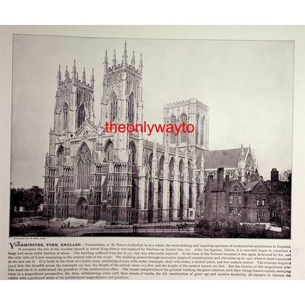 Ponce De Leon, St Augustine And York Minster, England, Book Illustration, 1896