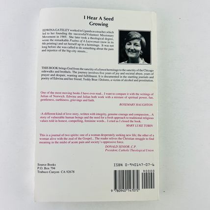 I Hear a Seed Growing: God of the Forest God of the Streets Paperback SIGNED