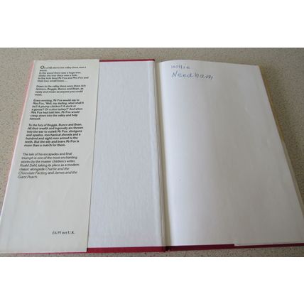 Fantastic Mr Fox Roald Dahl Hardback 1989 First UK Edition