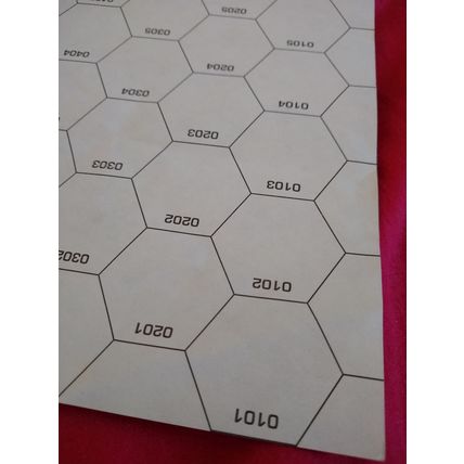Unused Classic BattleTech Paper Map CBT Large Mountain #2 Slightly Crumpled