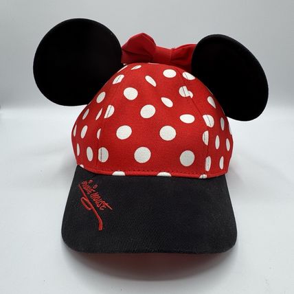 Disney Parks Authentic Minnie Mouse Ears Hat Cap Youth Polka Dot Disney