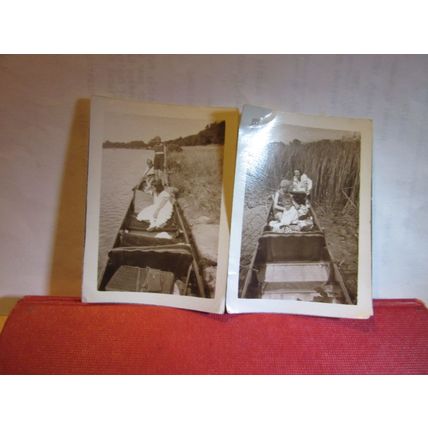 LAZING ON THE RIVER , 1920-30s? 5 x photographs =