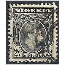 Nigeria 1938 SG52 2d Black Fine Used .
