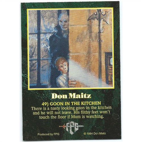 Don Maitz Series 1 Fantasy Art - #49 - Goon in the Kitchen