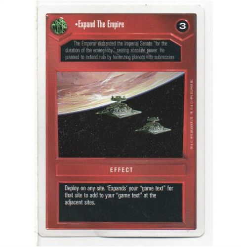 CCG - STAR WARS - PREMIERE UNLIMITED - EXPAND THE EMPIRE (1996) RARE