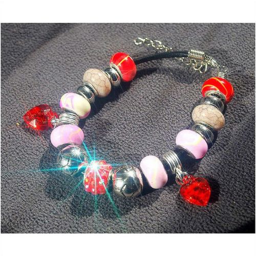 Fully Loaded Bracelet Disco Ball Charm European Beads Jewellery 1985