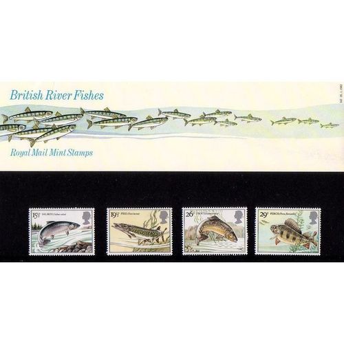 Great Britain 1983 River Fishes Mint NHM Presentation Pack 142 SG1207-1210 stamp