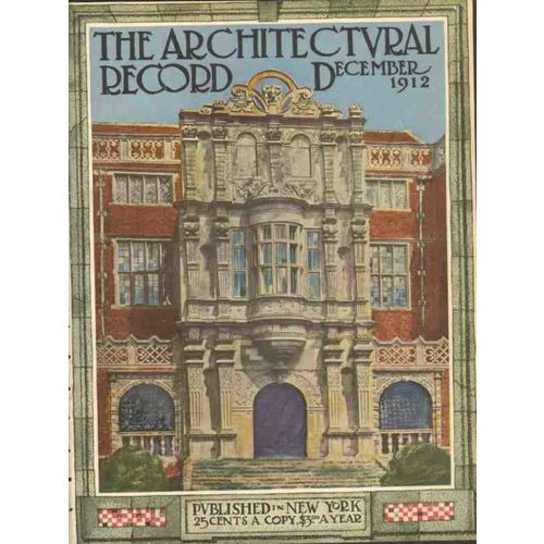 Architectural Record 1912 Bramshill England Cover Print