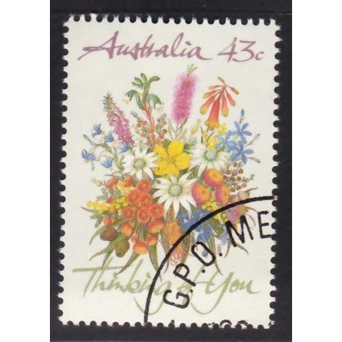 Australia 1990 Flowers 43c Used Stamp