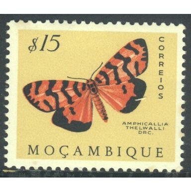 Mozambique 1953 - SG473 - 15c multi - "Amphicallia thelwali" - MH