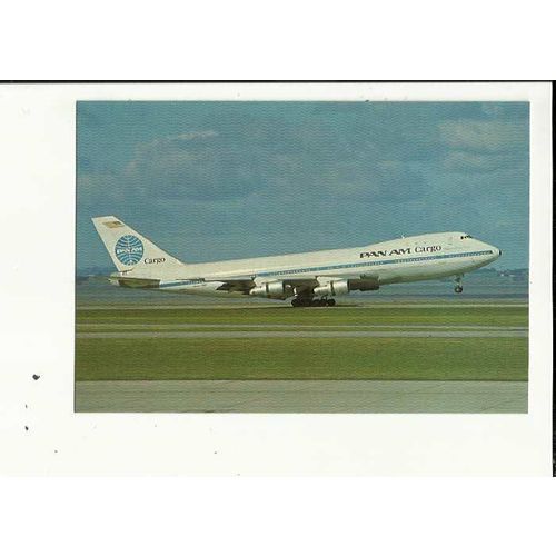 Aviation PAN AM BOEING 747-123F Postcard by Fourcolour (FCV 691)