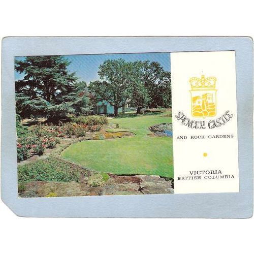 CAN Victoria Postcard Spencer Castle & Rock Gardens can_box1~252