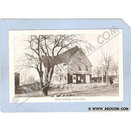 CT Bantam Post Office w/Old Car ct_box1~21