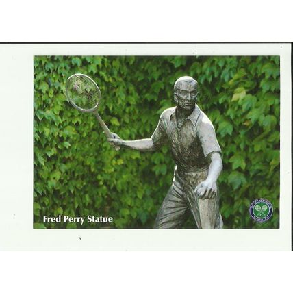 Tennis FRED PERRY STATUE Postcard (PCDSCO9B)