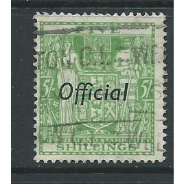 a new zealand stamps official a sgo133 sgo133 used green