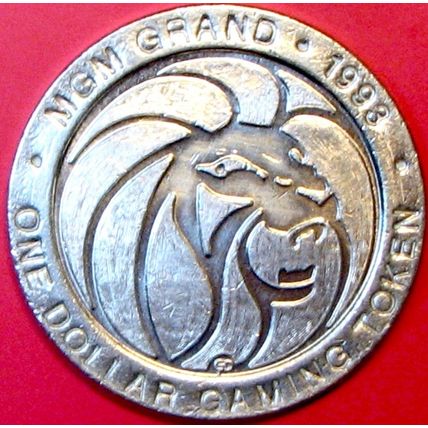 MGM Grand. $1 Casino Token. Las Vegas, NV. Boyd The Bird. F75.