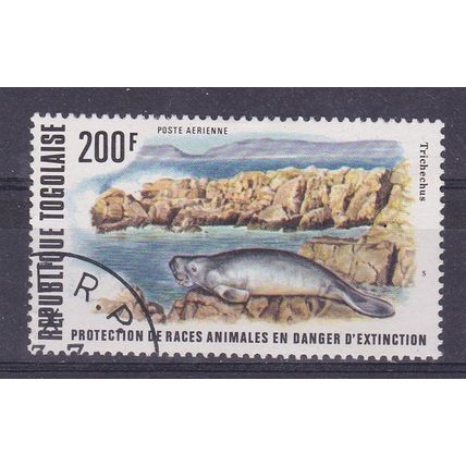 TOGO 1971 ENDANGERED WILDLIFE 200f SEAL USED / CTO SG1227