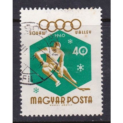 HUNGARY 1960 WINTER OLYMPIC GAMES 40f USED SG1658