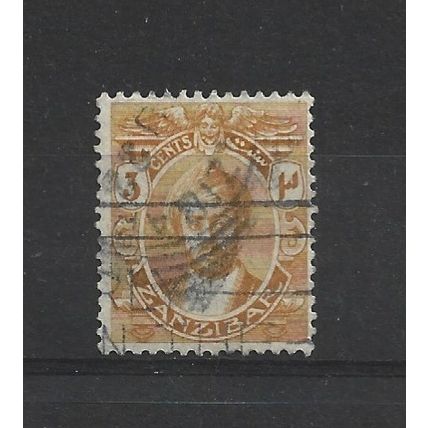 Zanzibar.SG278 3c Orange-Yellow.Fine Used.Jul24b