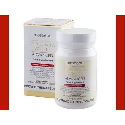 NIB! (120) Mosbeau Placenta White Advanced Skin Whitening Tablets BB 10/2025