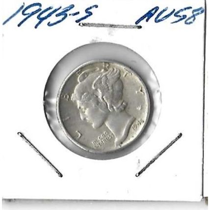 1943-S US Silver Mercury Dime AU/UNC