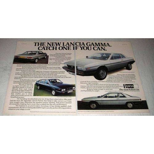 1978 Lancia Gamma Gran Turismo and Gamma Berlina Ad