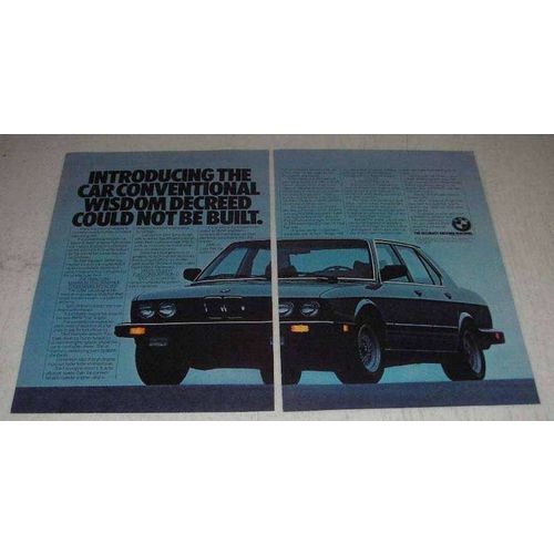 1982 BMW 528e Car Ad - Car Conventional Wisdom