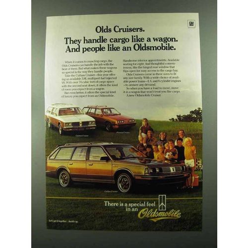 1985 Oldsmobile Custom, Firenza, Cutlass Cruiser Ad