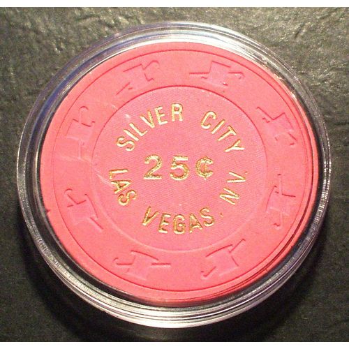25 Cent Silver City CASINO CHIP - 1979 - Las Vegas, NEVADA