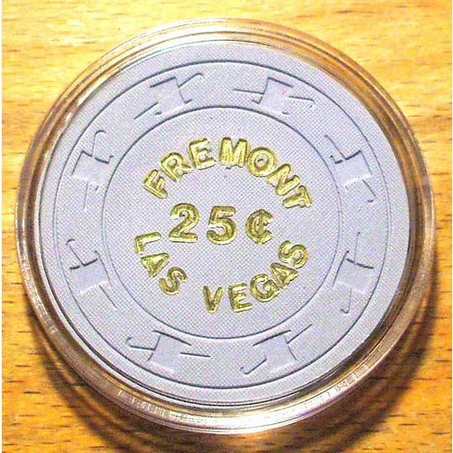25 Cent Fremont Casino Chip - Las Vegas, Nevada - 1980s - Gray