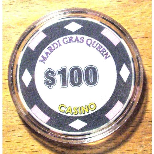MARDI GRAS QUEEN $100. CASINO CHIP - Tarpon Springs, Florida - 2005