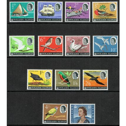 Pitcairn Island 1964 Definitive Issue set 13v SG36-48 UM