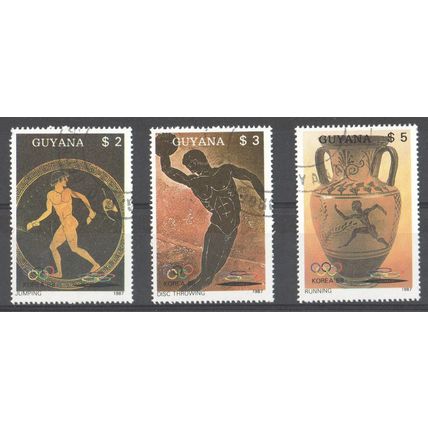 GUYANA 1988 - Olympics - Seoul - Running - Athletics - Discus - Jumping - CTO