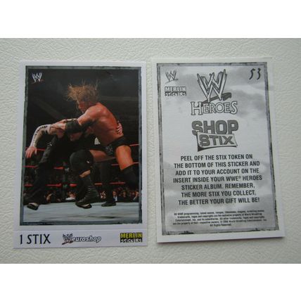 Topps - Merlin 2008 WWE Heroes Wresting Stickers 1-216 & P1-P15 Variants (EB2)