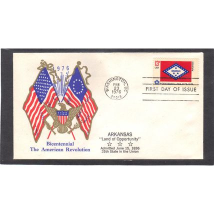 FDC Boerger Cachets 1657 13c Arkansas (Cachet-U/A) CV00712
