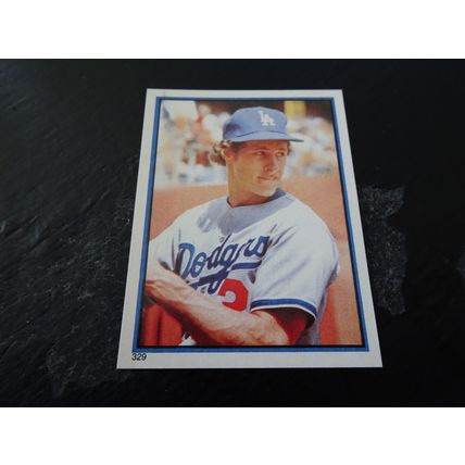 1983 Topps Stickers # 329 Steve Sax Excellent (5) Los Angeles Dodgers