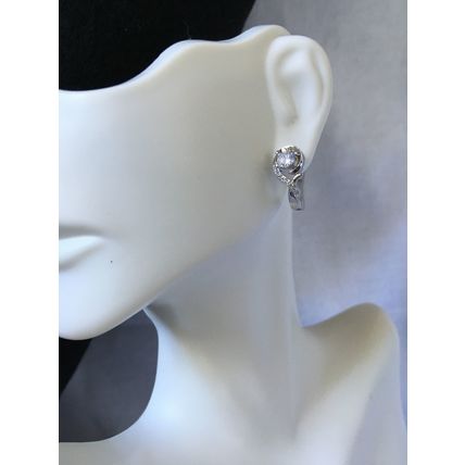 Earrings Wedding Relationship Promise Sterling CZ #154 USA Seller