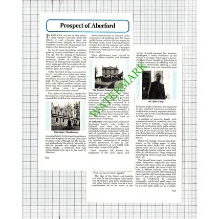 Aberford Yorkshire - 1986 Article