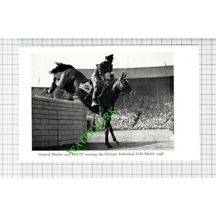 General Mariles Horse ARETE - 1950s Small Cutting