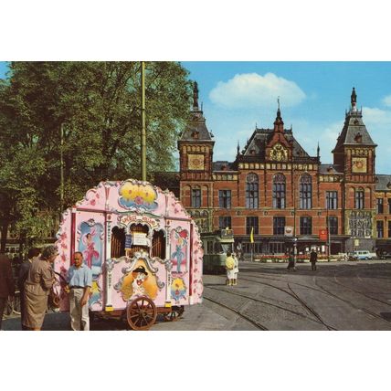 Amsterdam Circus Clown Creperie Food Stall Holland Postcard