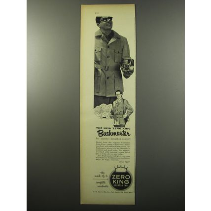 1955 Zero King Bushmaster Coat Advertisement