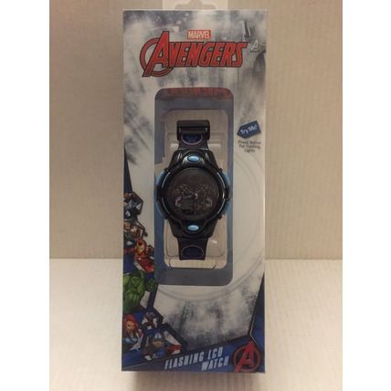 NEW Marvel Avengers Black Panther Flashing LCD Kids Watch