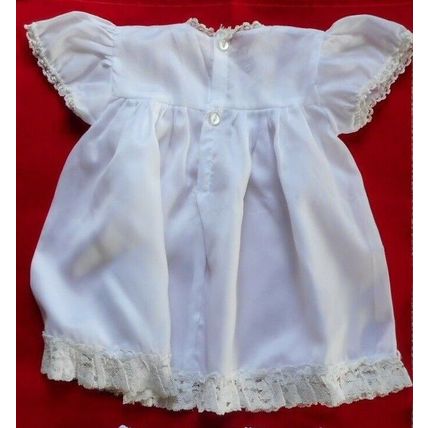 Vintage White Baby Dress Embellished with Lace