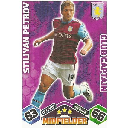 Match Attax Extra 2009/10 Collection: Club Captain, Aston Villa - Petrov (Stiliy