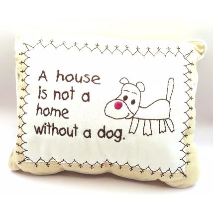 Small Decorative Pillow A House is not a Home Without a Dog 8 CM Great Gift