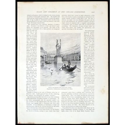 STATUE OF THE REPUBLIC AT THE WORLD’S FAIR, CHICAGO 1893 Herbert Butler PRINT