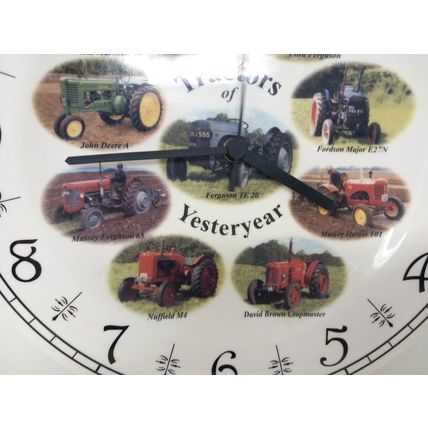 Farm Tractors Of Yesteryear Wall Plate Clock Super Condition China