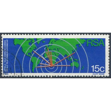 World Communications Day: wmk - South Africa 1973 - F H - SG 339 (F)
