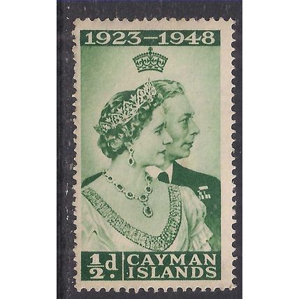 Cayman Islands 1948 KGV1 1/2d Green Silver Jubilee MM SG 129 ( B350 )